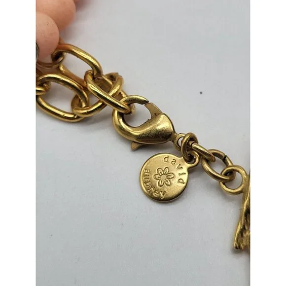 David Aubrey Statement Crystal Beaded Pastel Necklace Peach Green Yellow Boho - Picture 7 of 10